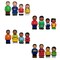 Get Ready Kids Ethnic Family Figures, Set of 16 624 - alternate 1